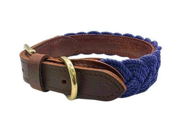 1ea Baydog Medium Navy Blue Seaside Collar - Hard Goods